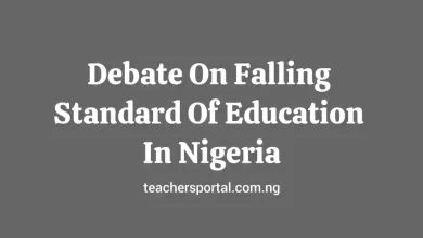Debate On Falling Standard Of Education In Nigeria