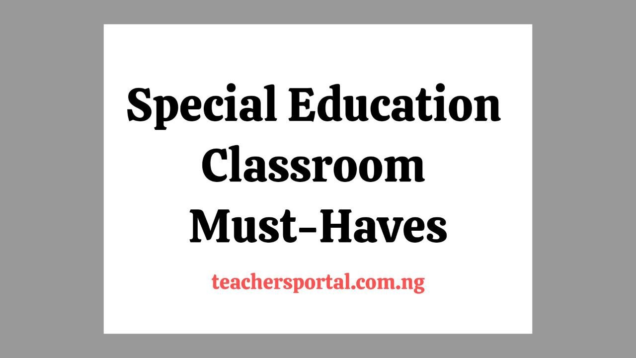 Special Education Classroom Must Haves